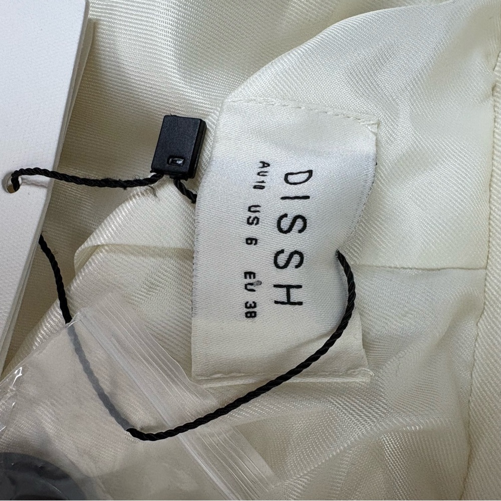 NWT DISSH Beckham Oversized Blazer Jacket Cream Size 6 - Picture 9 of 11
